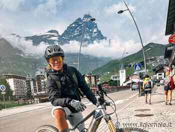 Va forte anche in bici: Sofia Goggia scatenata sul Cervino