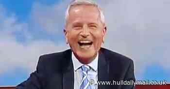 BBC Look North’s Peter Levy in hysterics after segment on old household appliances turns risqué