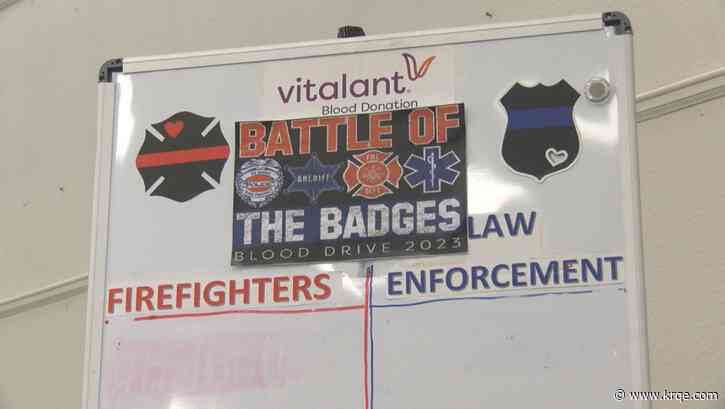 New Mexico first responders compete against each other to donate the most blood