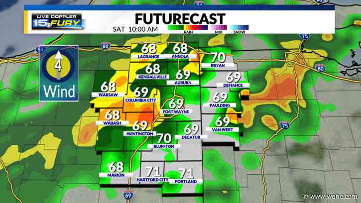 Rain/storm chances return as weekend begins