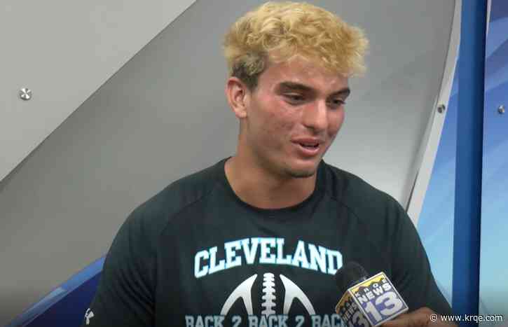 Cleveland Storm LB Strat Shufelt is in Van Tate's Sports Office