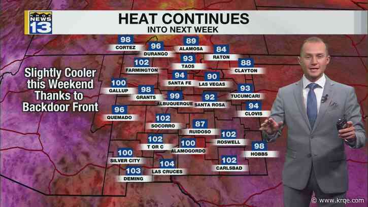 Cold front drops temperatures slightly this weekend