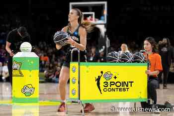 Ionescu Hits 20 Straight Shots for a Record 37 Points to Win the 3-Point Contest; Aces Win Skills