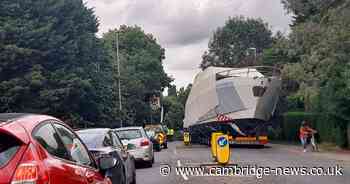Cambridge road users left 'fuming' as yacht causes traffic chaos in city