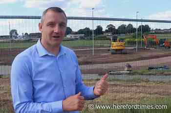 Hereford's new cycle track is just a few weeks away from opening