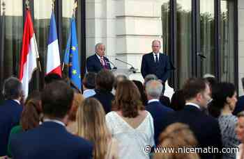 L'ambassadeur de France à Monaco prononce son discours d'adieux lors du 14-juillet