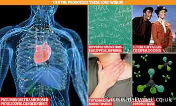 Can YOU pronounce them? The 10 longest words in the English dictionary revealed