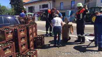 „Bier-Alarm“ in Pfaffing – Feuerwehr muss wegen „See“ auf Straße anrücken