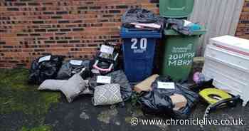 Sunderland fly-tipper fined after dumping household rubbish and furniture in back lane