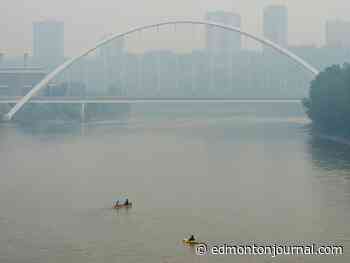 Edmonton remains blanketed in smoke from northern Alberta wildfires