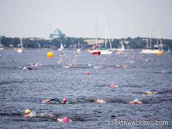 Swimmers dive in for Bring on the Bay swims for Easter Seals