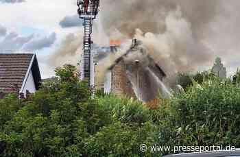 FW Düren: +++ Wohngebäude am Samstagabend in Vollbrand +++