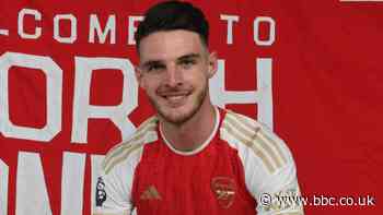 Declan Rice: Arsenal sign England midfielder from West Ham for £105m