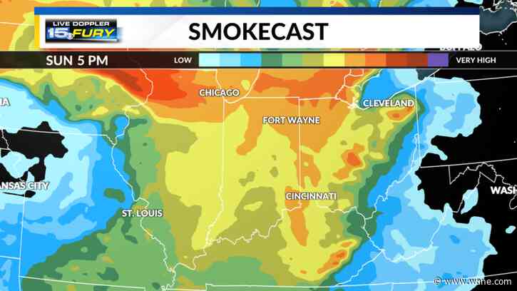 Hazy and breezy end to the weekend ahead