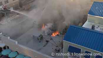 Oceanfront business survives 3-alarm fire, now set to reopen