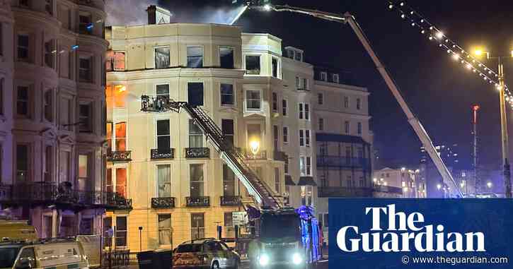 Fire breaks out at Royal Albion hotel in Brighton