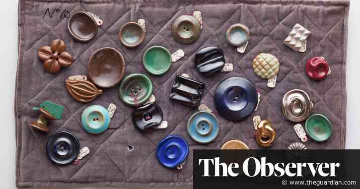 The humble button goes from mere fastener to a place on the gallery wall