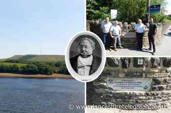 Rivington: Thomas Hawksley commemorative stone unveiled