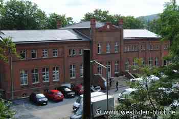 Alter Bahnhof in Vlotho vor der Fertigstellung