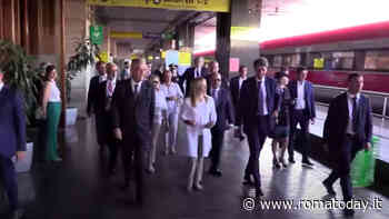 Inaugurato il primo Frecciarossa diretto da Roma a Pompei. A bordo Meloni e Sangiuliano
