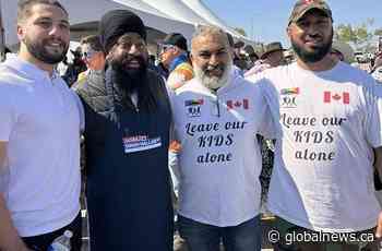 Mums the word as Polievre, Calgary MP stay silent over hate T-shirt photos