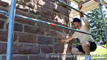 Wahrzeichen auf dem Dobel: Fugensanierung an Westseite ist fertig