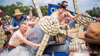 Techno Vikings triumph over US Marines in beer can boat race