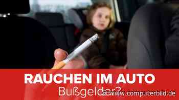 Rauchen im Auto: Bußgelder?