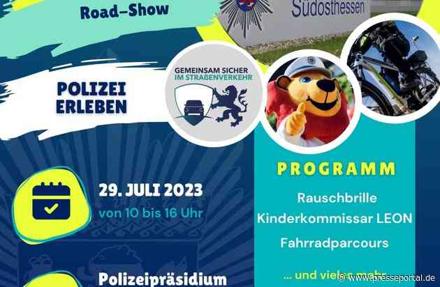 POL-OF: Einladung: Präventionsinitiative "Gemeinsam Sicher in Hessen" steht vor der Tür - am 29.07.2023 ist es im Polizeipräsidium Südosthessen soweit!