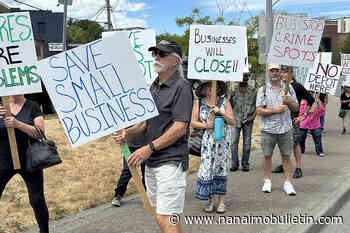 Protesters pan potential re-location of bus loop in downtown Nanaimo
