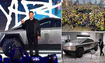 Tesla builds its first Cybertruck - FOUR YEARS after the concept was first unveiled