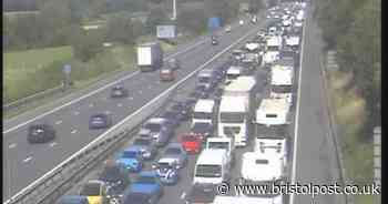 Live: M5 crash causes lane closures and long delays