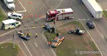 2 taken to hospital after crash by north Anthony Henday Drive: Edmonton police