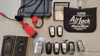 Charges laid in vehicle theft bust after OPP recovers key fobs, reprogrammable tools