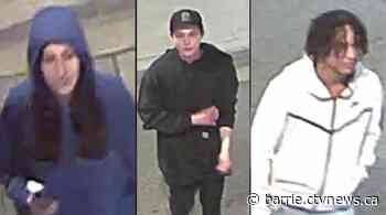 3 suspects wanted after serious assault in Barrie leaves man hospitalized