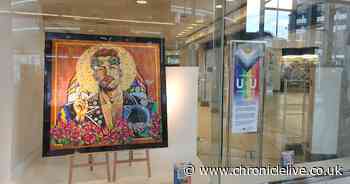 Amy Winehouse's tattoo artist creates striking artwork for Newcastle's John Lewis store