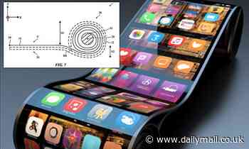 Future iPhones could be ROLLABLE, according to new Apple's latest patent shows a smartphone that opens and closes like a fruit roll-up