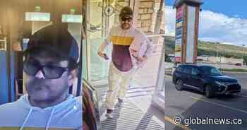 Photos released of suspect accused of spitting on Cochrane, Alta. retail worker