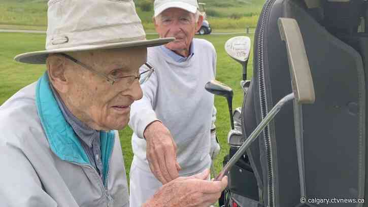 103-year-old who still loves the links tees off in Calgary and Areas Seniors Golf Tournament