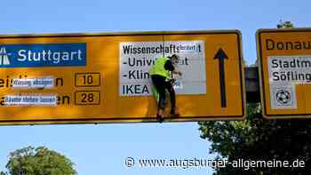 Klima-Protestaktion verursacht Stau-Chaos auf B28 und B10: Polizei mit SEK vor Ort