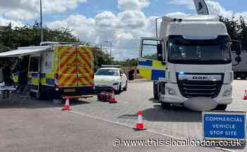 Essex Police's Commercial Vehicle Unit stop over 100 cars
