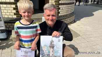 Jubiläumsgast in Warnemünde: Freddy aus Nehden ist der 30.000 Besucher des Leuchtturms