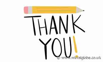 Send us a thank you message for the best teachers in Wirral