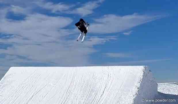 Australian Skiers Launch Off The Biggest Jump In The Southern Hemisphere