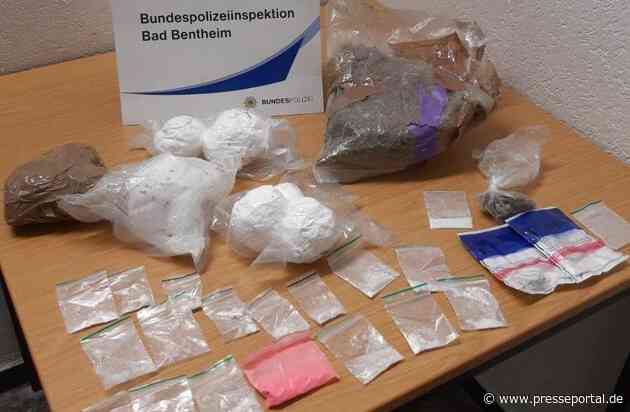 BPOL-BadBentheim: Trio versuchte Drogen über die Grenze zu schmuggeln / Drogen im Wert von 23.000 EUR beschlagnahmt