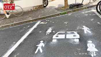 Nur wer sein Auto teilt, darf auf bestimmten Parkplätzen im Jenaer Damenviertel parken