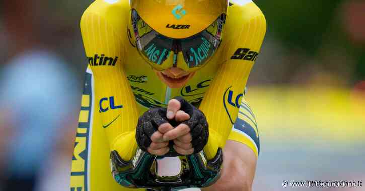 Tour, Vingegaard irreale nella crono: Pogacar staccato di 1’38”. Ciccone sogna la maglia a pois