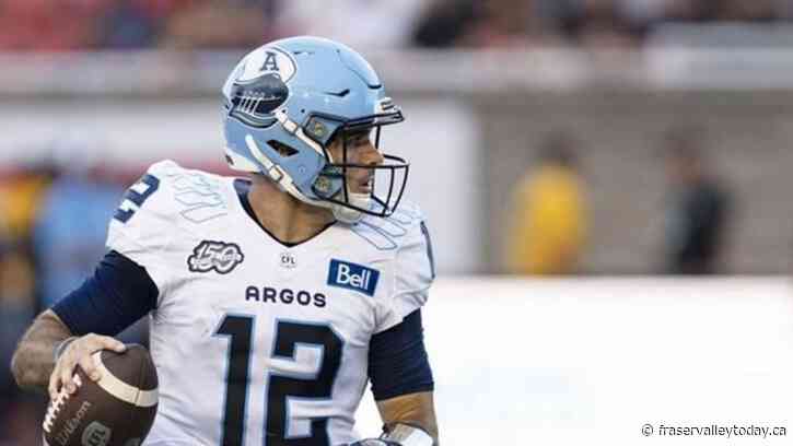 Quarterback Chad Kelly having fun playing football with Toronto Argonauts