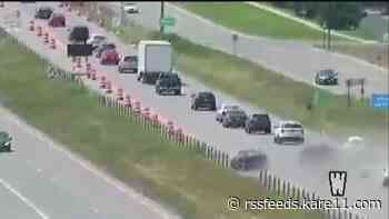 Citations issued in zipper merge crash caught on tape