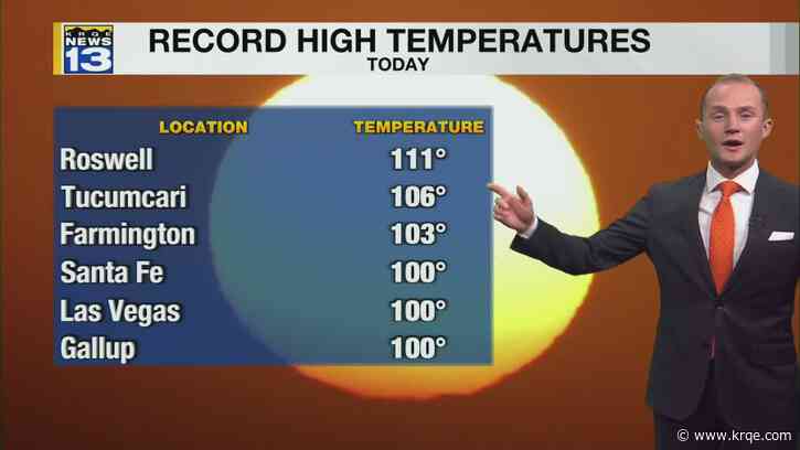 Record high temperatures set across New Mexico